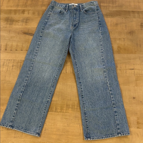 Just Black Denim The Barrel Jean Twist Size 28 Trendy Jeans Spring 100% Cotton - Picture 5 of 11